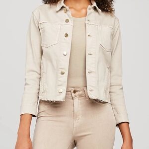 L’Agence Janelle Raw Hem Denim Jacket